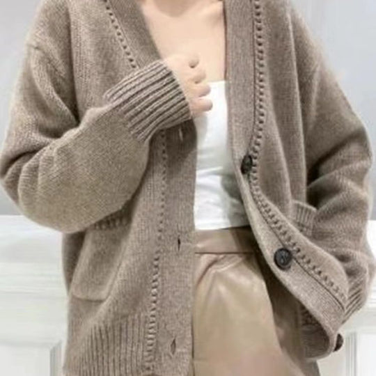 Damen Strickjacke im lässigen Oversized-Stil EB