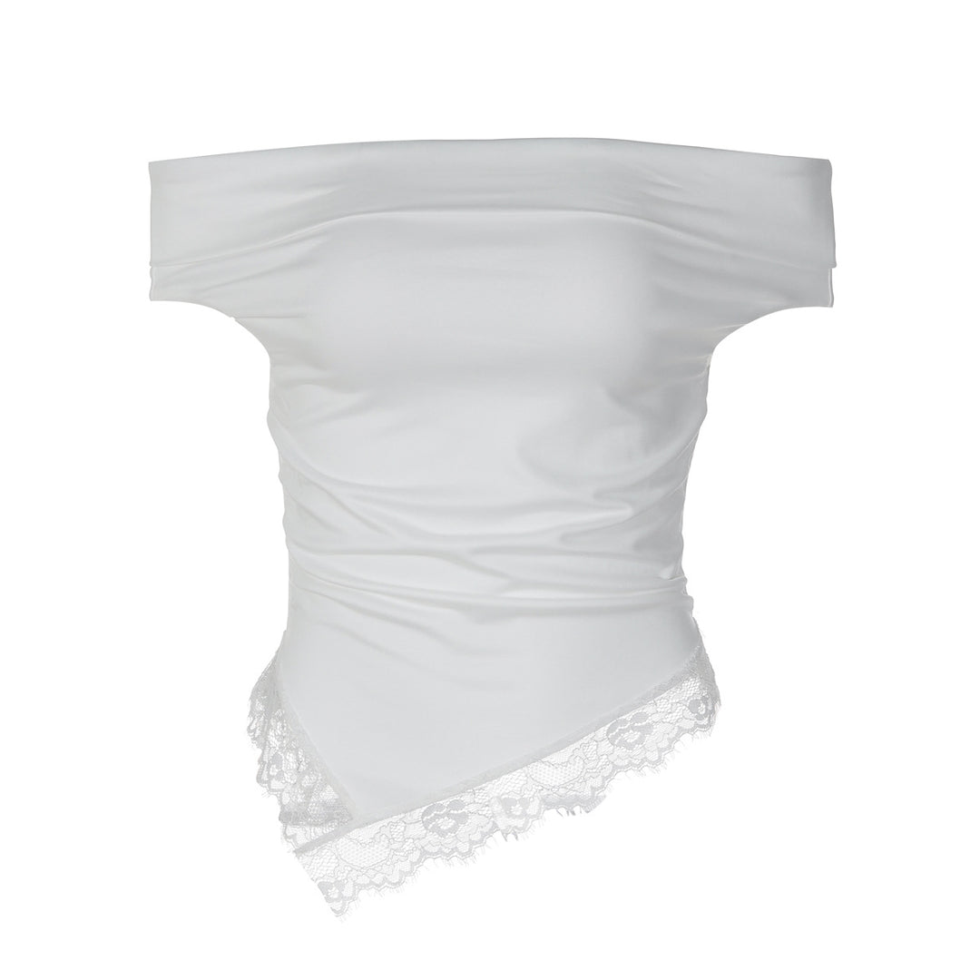 Damen Charmantes Off-Shoulder Top EB