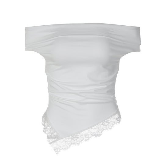 Damen Charmantes Off-Shoulder Top EB