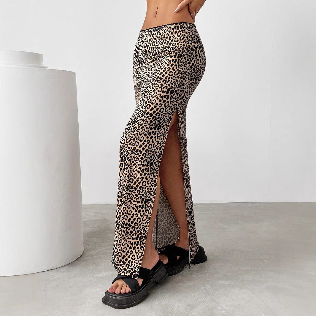 Damen Eleganter Maxirock mit hohem Schlitz EB