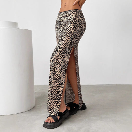 Damen Eleganter Maxirock mit hohem Schlitz EB