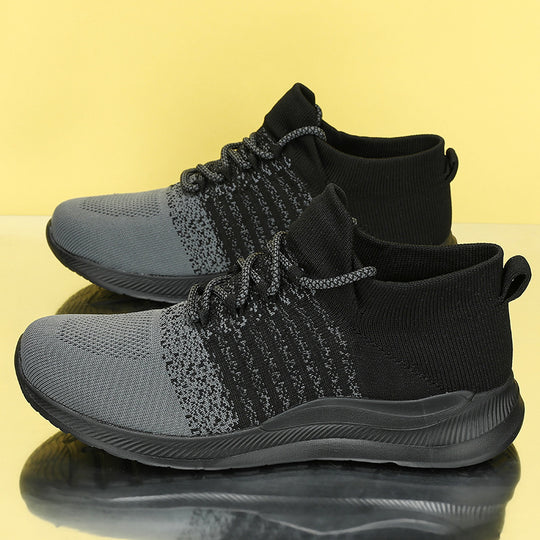 Damen Sportliche und atmungsaktive Sneakers mit elastischem Schaft EB