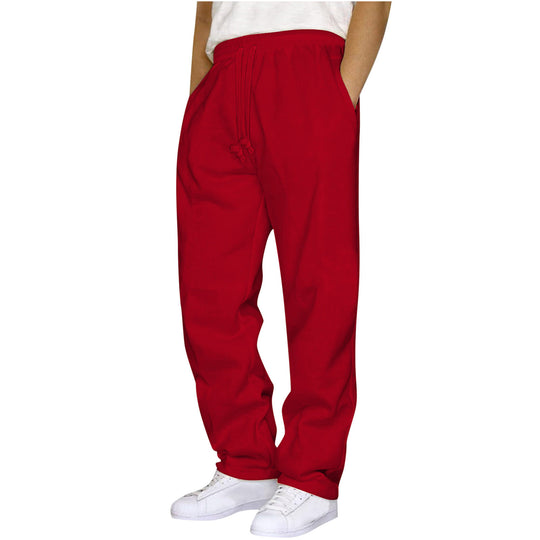 Damen nan ungekürzte Relax-Freizeithose mit hohem Komfortbund, innenliegendem Kordelzug und seitlichen Eingrifftaschen EB