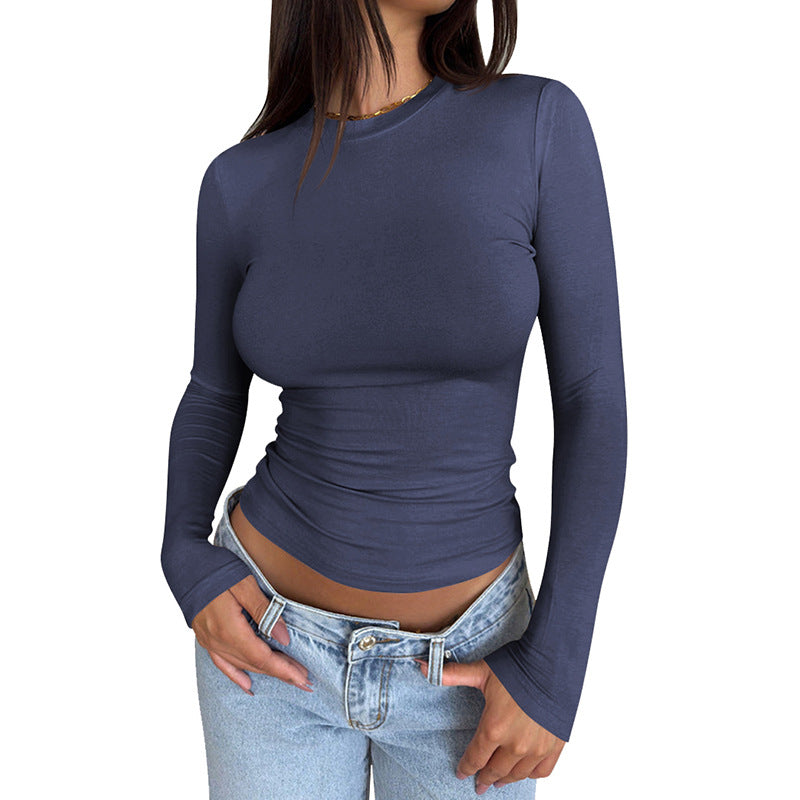 Damen Langarmshirt mit körperbetontem Schnitt EB
