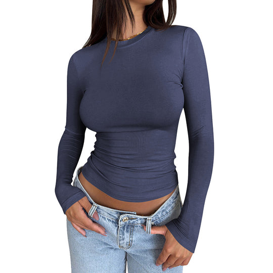 Damen Langarmshirt mit körperbetontem Schnitt EB