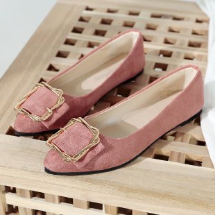 Damen Ballerinas mit eleganter Schmuckschließe EB