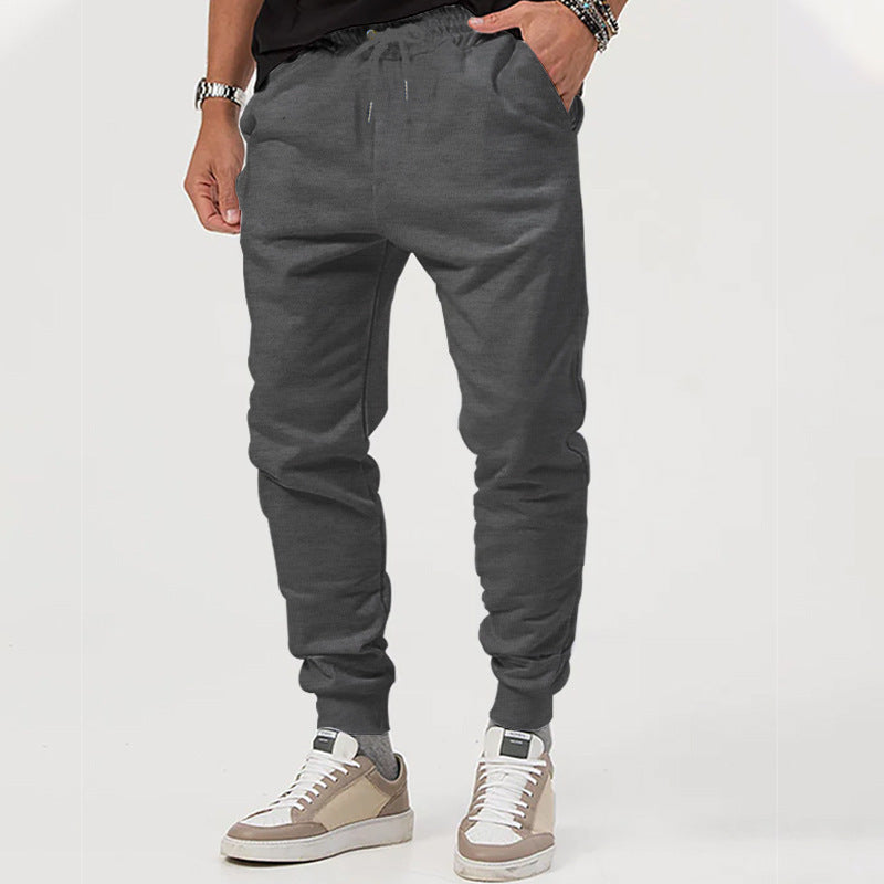 Herren Sportliche Jogginghose mit verstellbarem Kordelzug und elastischen Bündchen EB