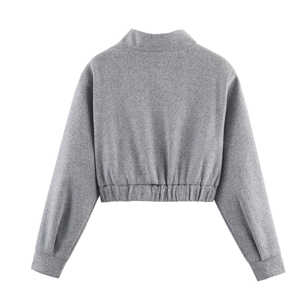 Damen cropped Wolljacke EB