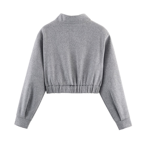 Damen cropped Wolljacke EB
