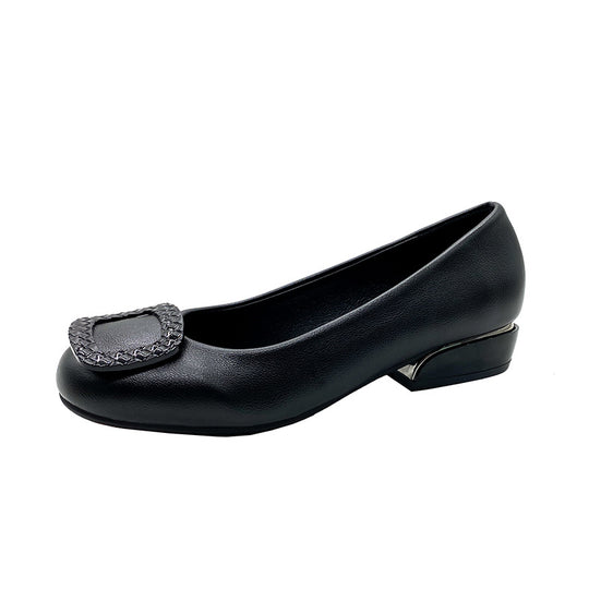 Damen Ballerinas mit modischem Schnallen-Design EB