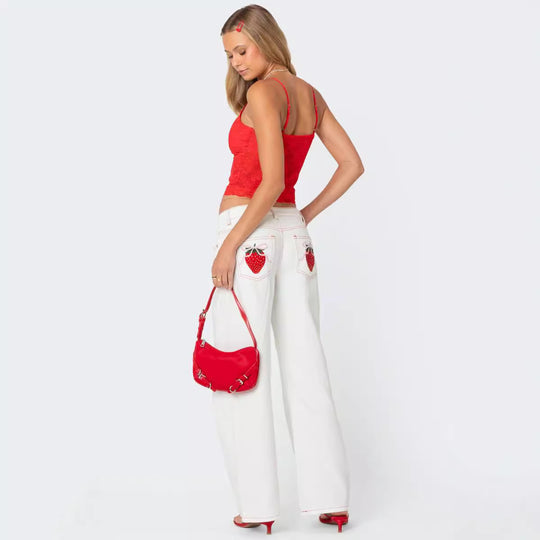 Damen Spitzencrop-Top mit Schleifen-Detail und verstellbaren Trägern EB