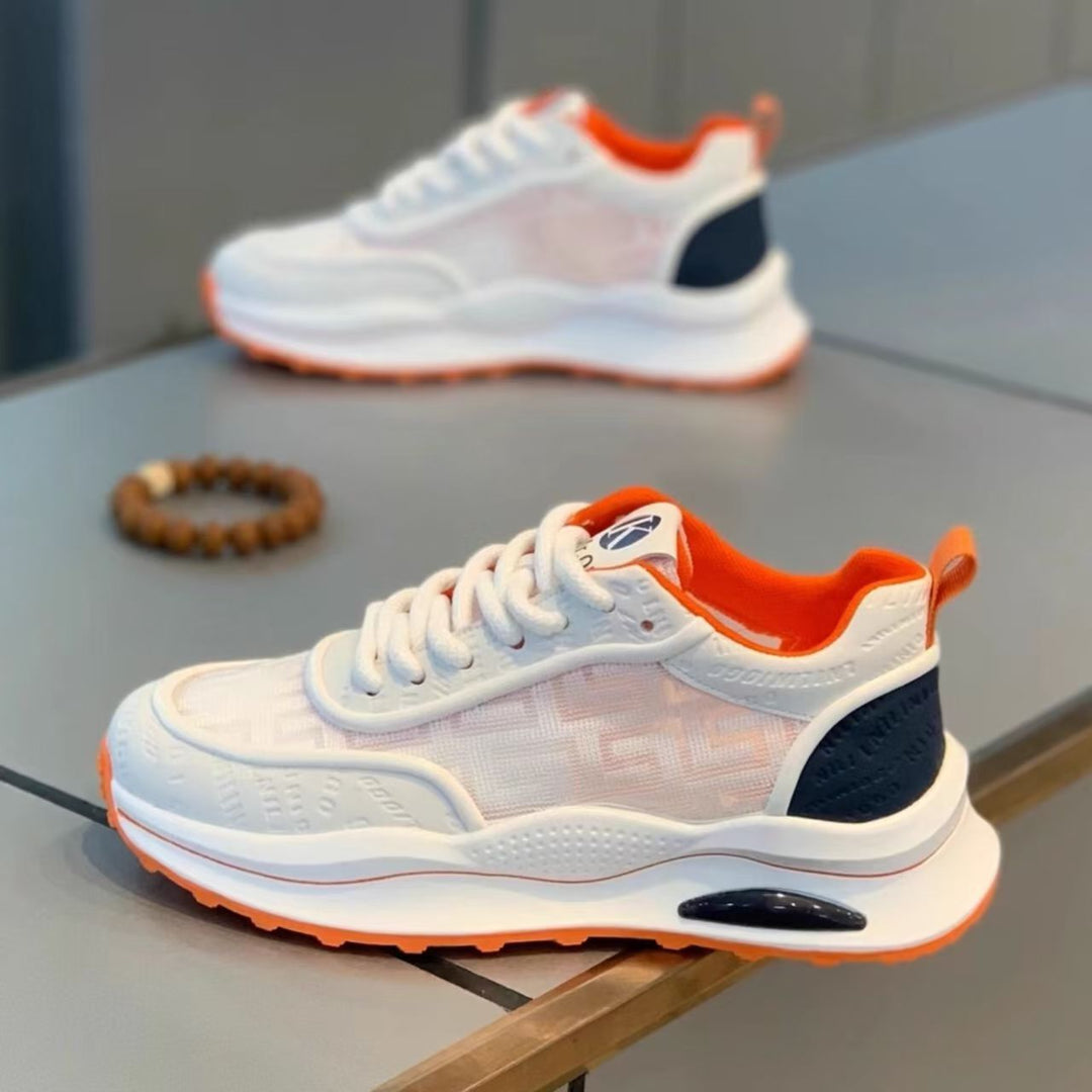 Damen Komfortable Lifestyle Sneakers mit atmungsaktiver Struktur und dämpfender Sohle EB