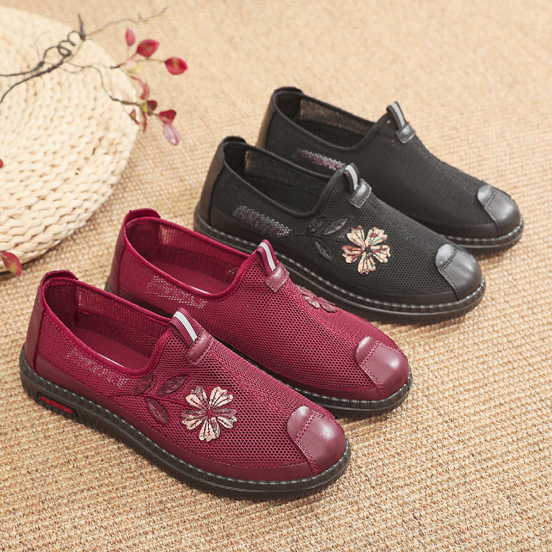 Damen Atmungsaktive Freizeitschuhe mit floralem Design EB