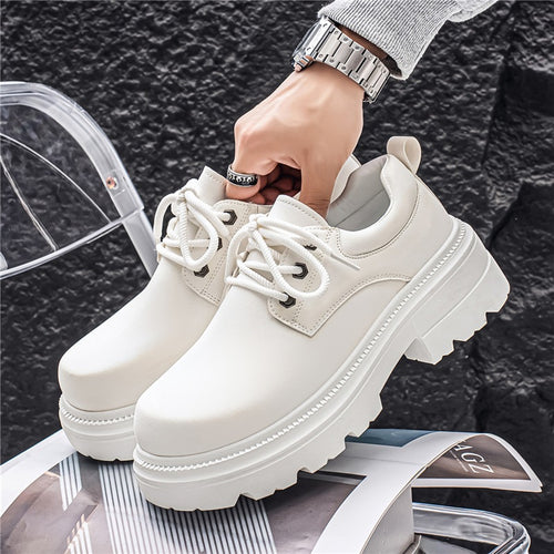 Damen Modische Chunky Schnürschuhe mit stabiler Sohle und komfortablem Innenfutter EB