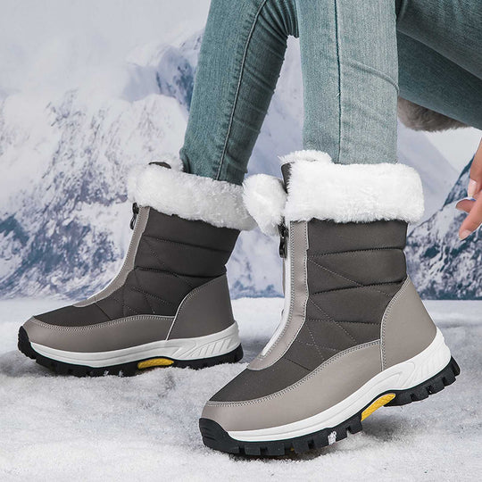 Damen isolierte Winterstiefel mit wärmendem Innenfutter und rutschfester Sohle EB