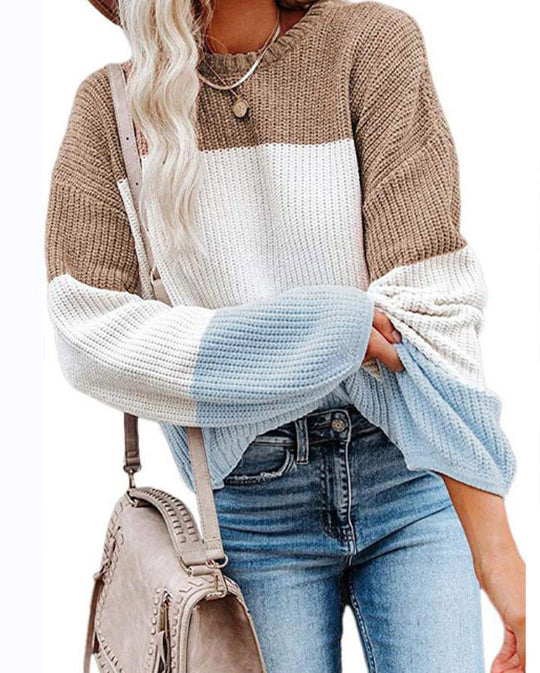 Damen lässiger Strickpullover EB