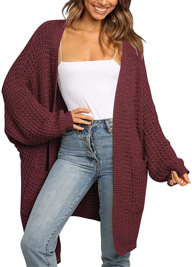 Damen lässiger Strickcardigan EB