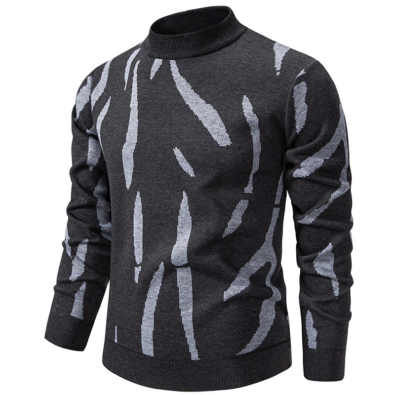 Herren modischer Pullover mit grafischem Muster EB