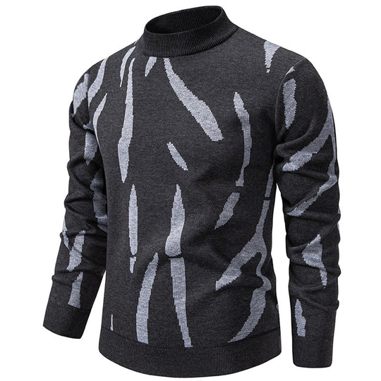 Herren modischer Pullover mit grafischem Muster EB