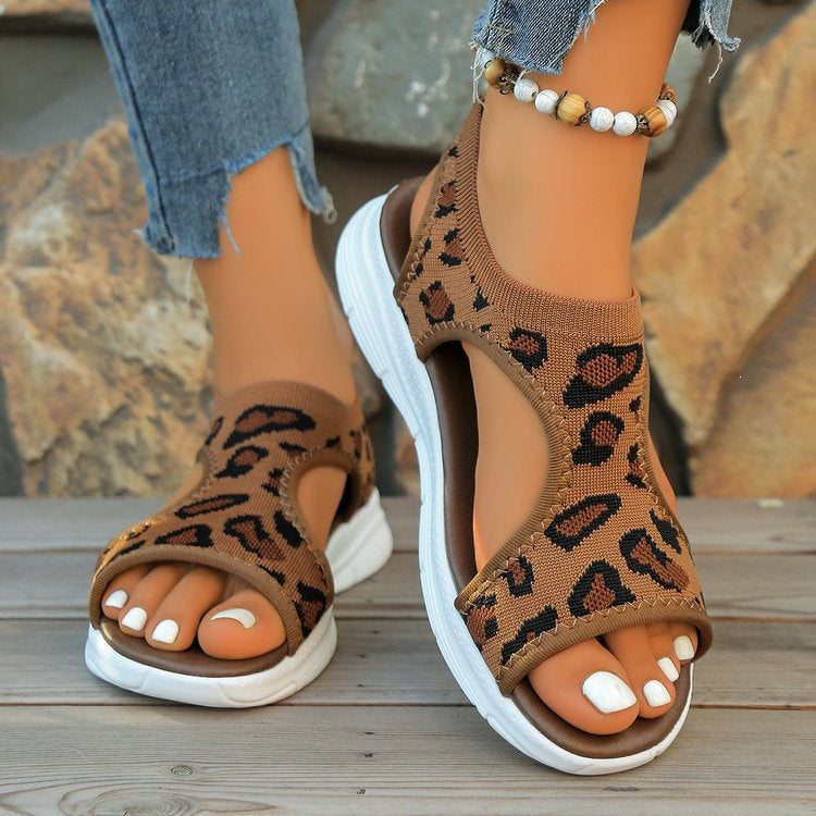 Damen Komfortable und atmungsaktive Sommerschuhe mit elastischen Einsätzen EB