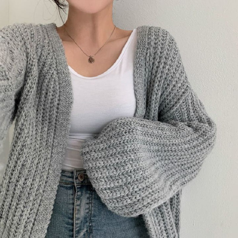 Damen Oversized Strickjacke EB