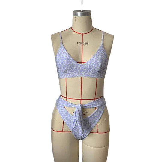 Damen Triangel-Bikini mit Wickelbund EB