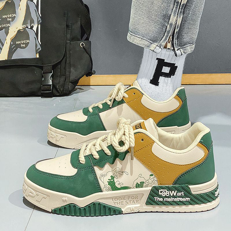 Herren Trendige Sneakers im Urban-Style mit außergewöhnlichem Design und komfortabler Sohle EB