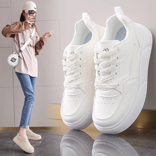 Damen Trendige Plattform-Sneaker mit bequemer Dämpfung und modischem Design EB