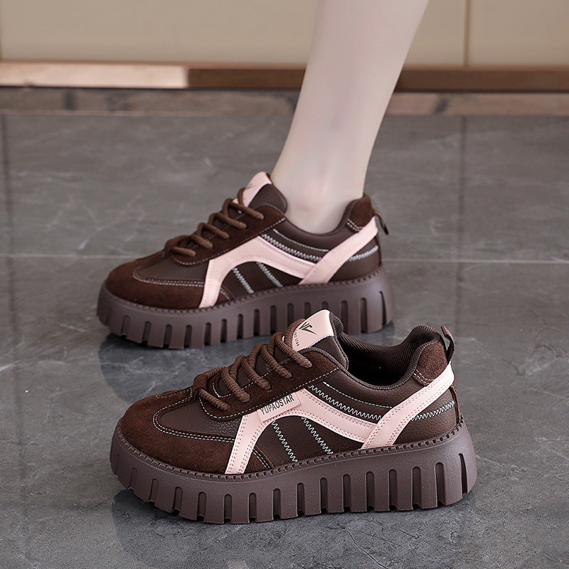 Damen Chunky Sneakers mit modischem Design und dämpfender Sohle EB