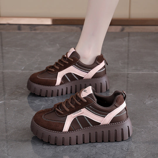 Damen Chunky Sneakers mit modischem Design und dämpfender Sohle EB