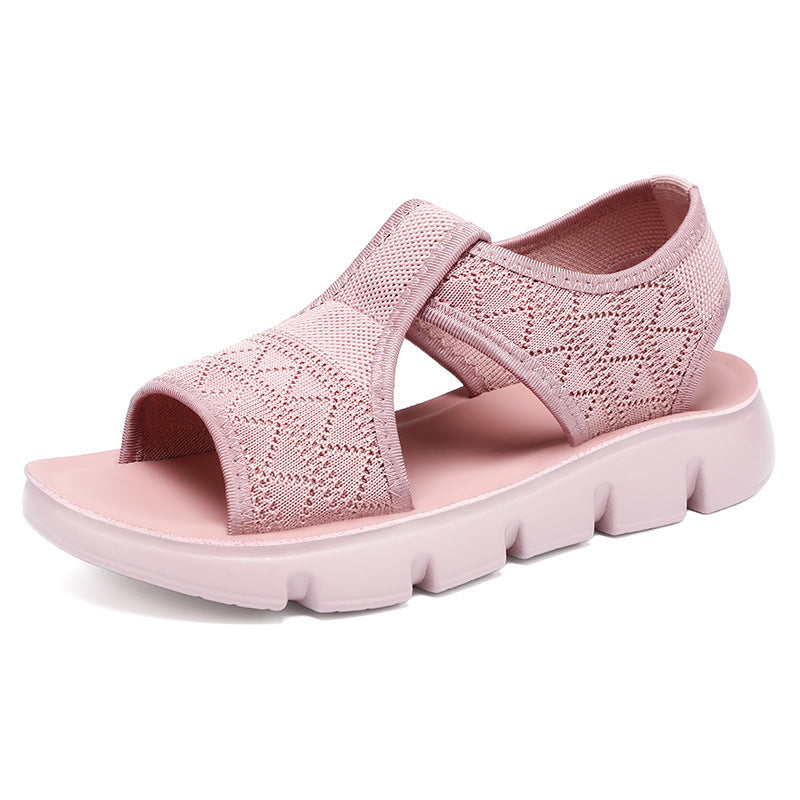 Damen Komfortable Sandalen mit rutschfester Sohle und elastischem Obermaterial EB