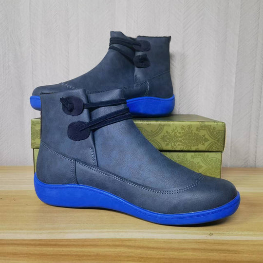 Damen Elegante stiefeletten mit praktischem Schnallen-Design EB