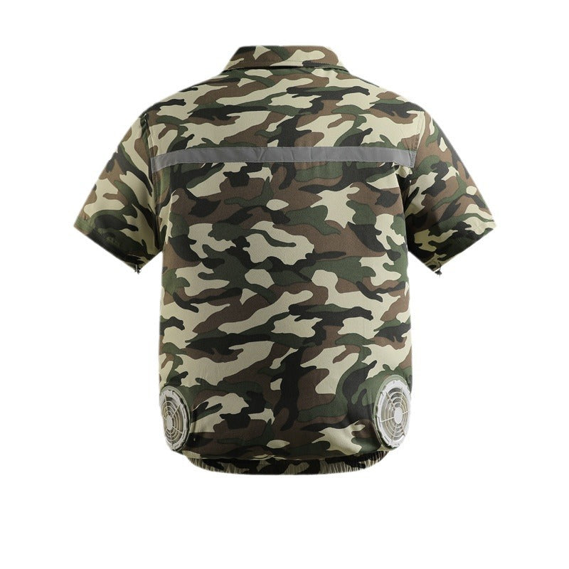 Unisex nan zwölf Volt Lüfter-Doppelset mit Y‑Anschlusskabel für Belüftungsjacke R&B