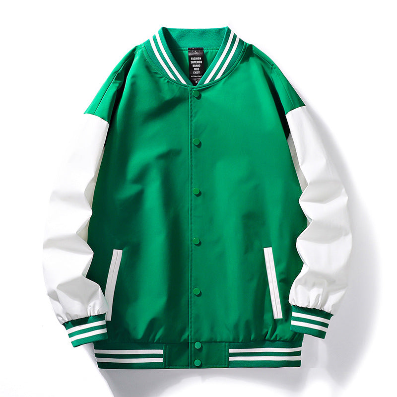 Herren sporty Bomberjacke mit Kontrastärmeln EB