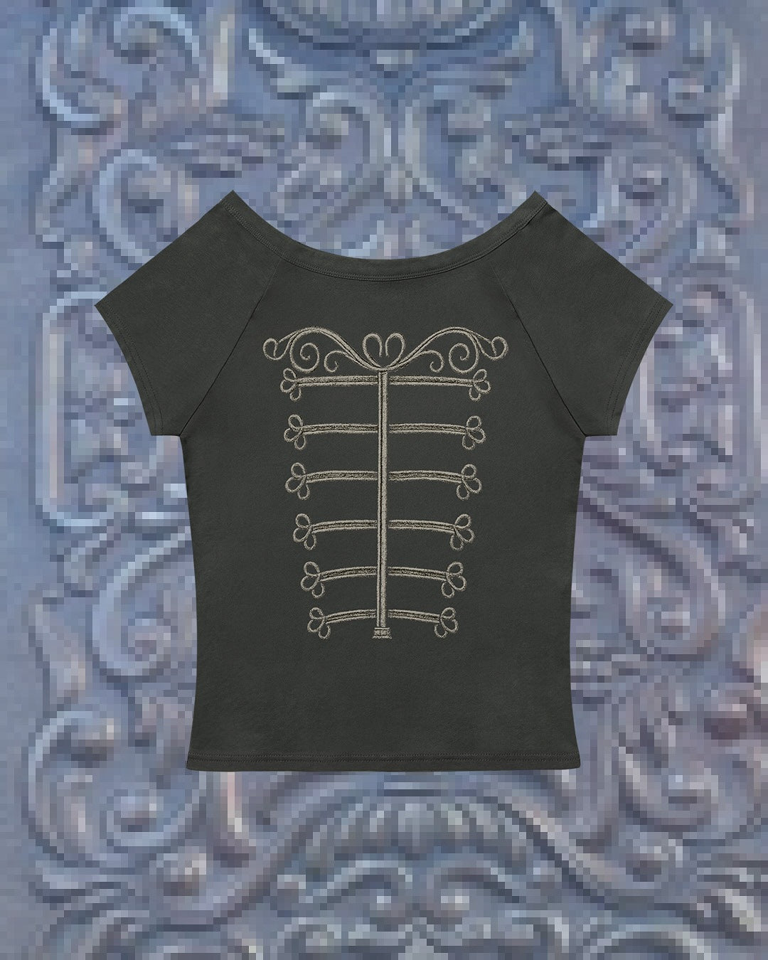 Damen Elegantes T-Shirt mit skulpturalem Design EB