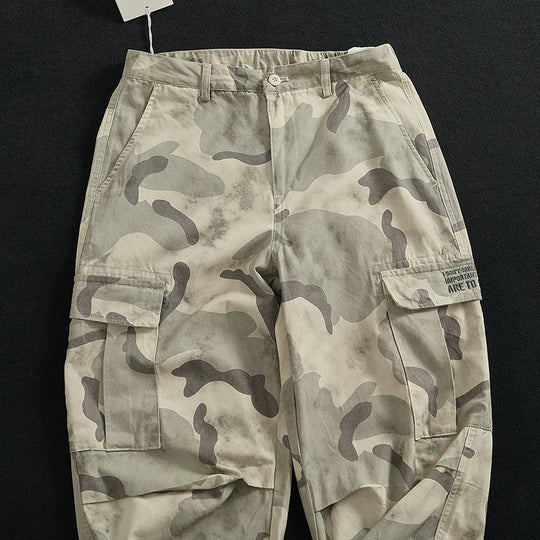 Damen Cargohose mit vielseitigen Taschen und modernem Camouflage-Design EB