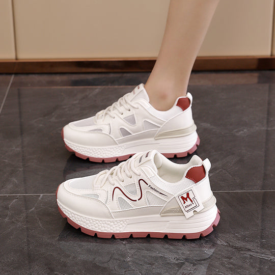 Damen Sportliche Lauf-Sneakers mit atmungsaktiver Mesh-Oberfläche und stabiler Sohle EB