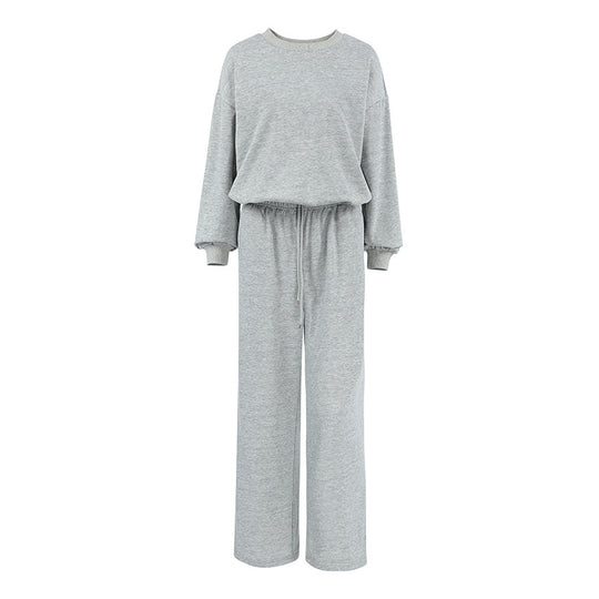 Damen Bequemer Sportanzug mit weitem Schnitt und modischen Details EB