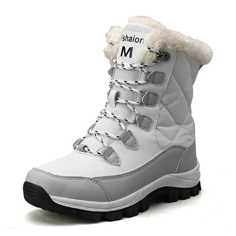 Damen isolierte Winterstiefel mit rutschfester Sohle und warmem Innenfutter EB
