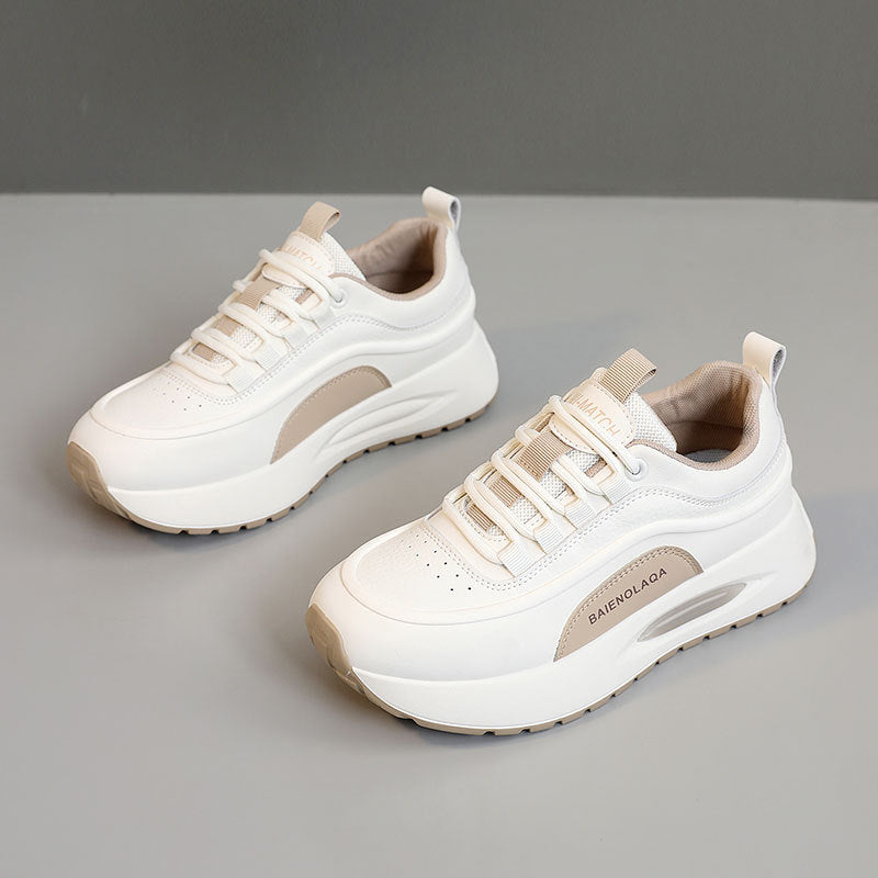 Damen Modische Plattform-Sneaker mit optimaler Dämpfung und atmungsaktiver Obermaterialstruktur EB