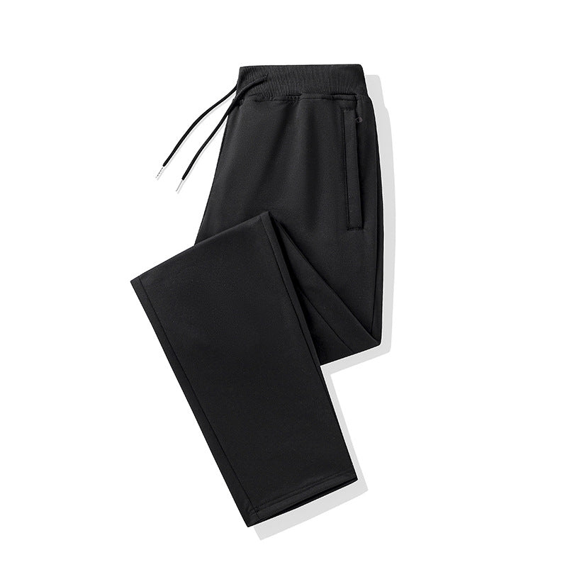 Herren Straight-Fit Jogginghose mit elastischem Bund, Kordelzug und verdeckten Seitentaschen EB