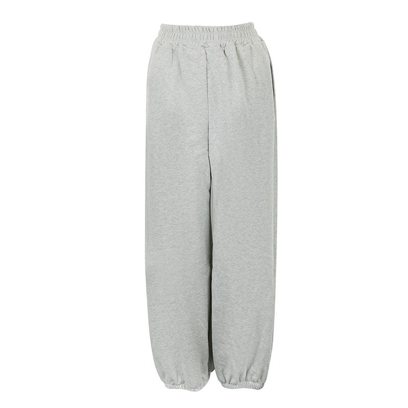 Damen bequeme Sweatpants mit elastischem Bund und legerem Schnitt EB