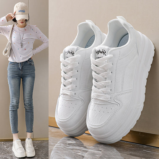 Damen Modische Chunky Sneaker mit atmungsaktivem Obermaterial und stabiler Dämpfung EB