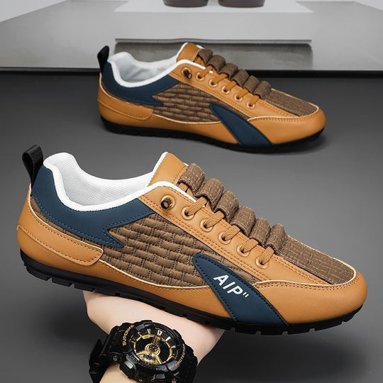 Damen Freizeitsneaker mit atmungsaktiver Oberflächenstruktur und stoßdämpfender Laufsohle EB