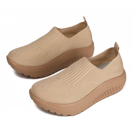 Damen nan Slip-On-Strickschuh mit elastischem Einstieg und viskoelastischer Komfortsohle EB