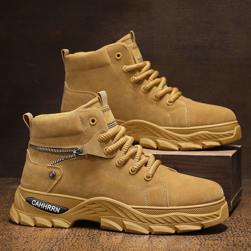 Damen Hohe Sneaker mit einzigartiger Reißverschluss-Detail und robustem Profil EB