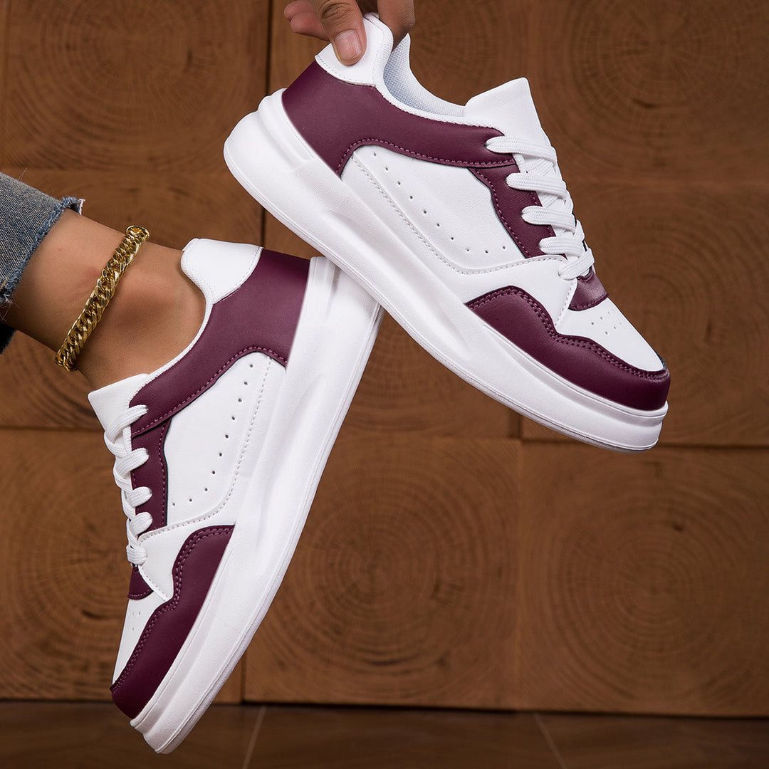 Damen Sneakers mit kontrastierenden Farbakzenten und dämpfender Sohle EB