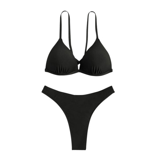 Damen Triangel-Bikinioberteil mit verstellbaren Trägern und elegantem Schnitt EB
