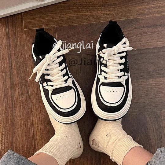 Damen Sportliche Chunky Sneakers mit ergonomischem Sohlenprofil und atmungsaktivem Mesh-Obermaterial EB