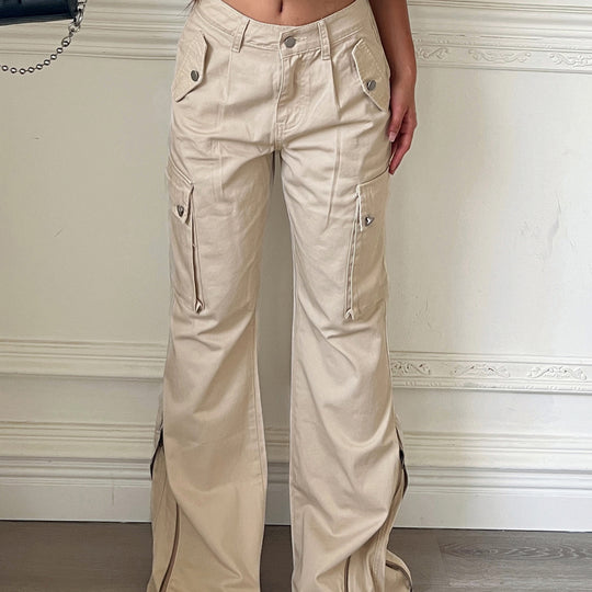 Damen Cargo-Hose mit weitem Schnitt und praktischen Seitentaschen EB